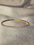 14K Gold Filled Moissanite Elastic Tennis Bracelet