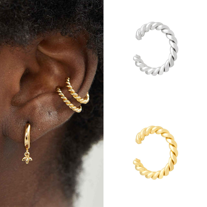 Gold Filled Twist Ear Cuff